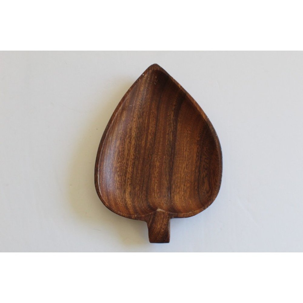 Spade Shaped Handmade Driftwood Bowl 6" x 6"